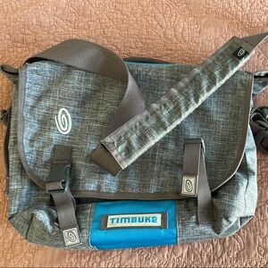 Timbuk2 Gray and Blue Men's Messenger Bag
